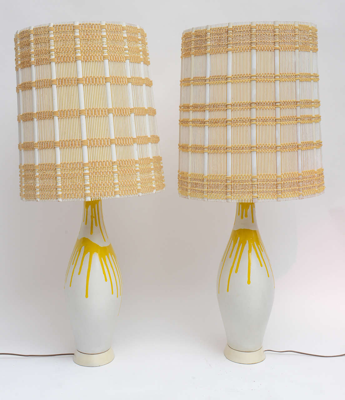 Ceramic Pair of Midcentury Lamps