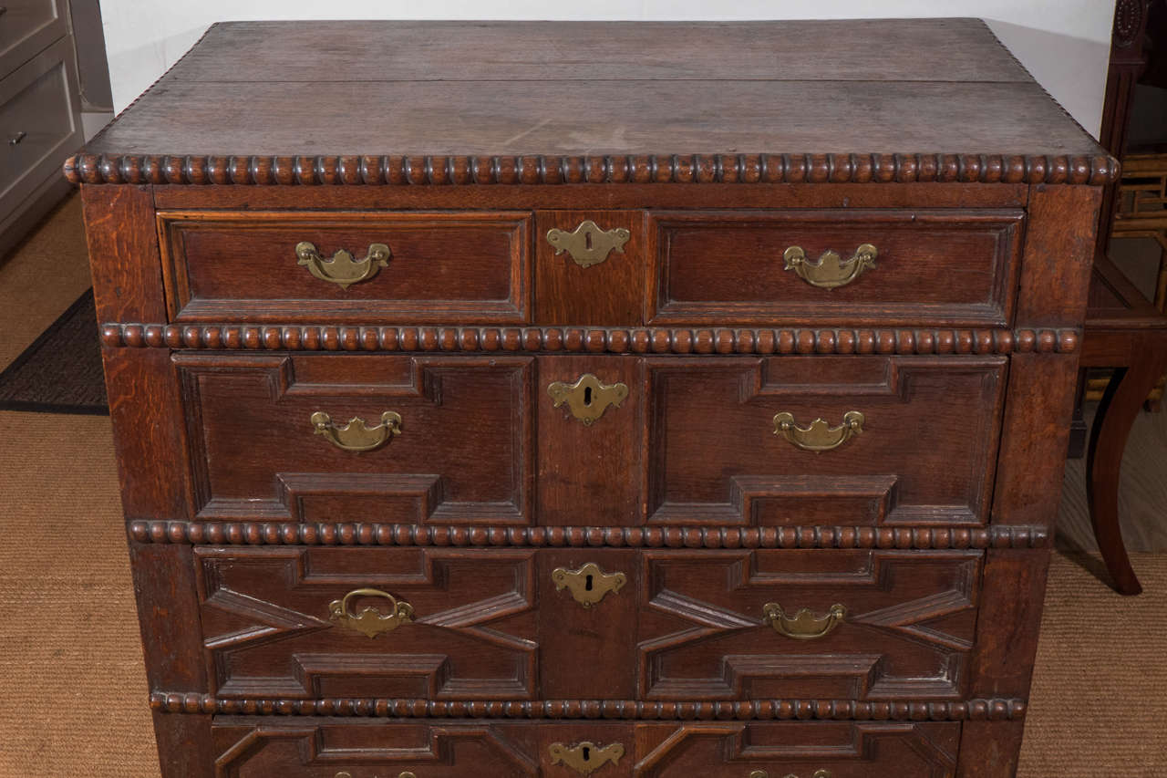 British Good Charles II Oak Chest of Drawers For Sale