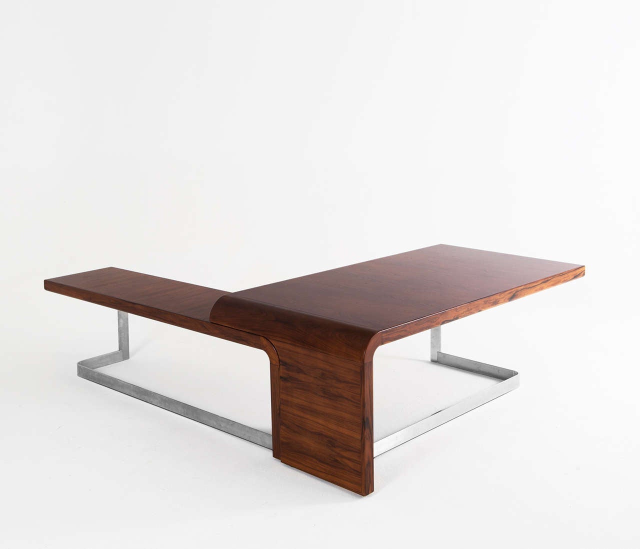 Scandinavian Modern Rosewood Executive Desk by Sibast Mobler