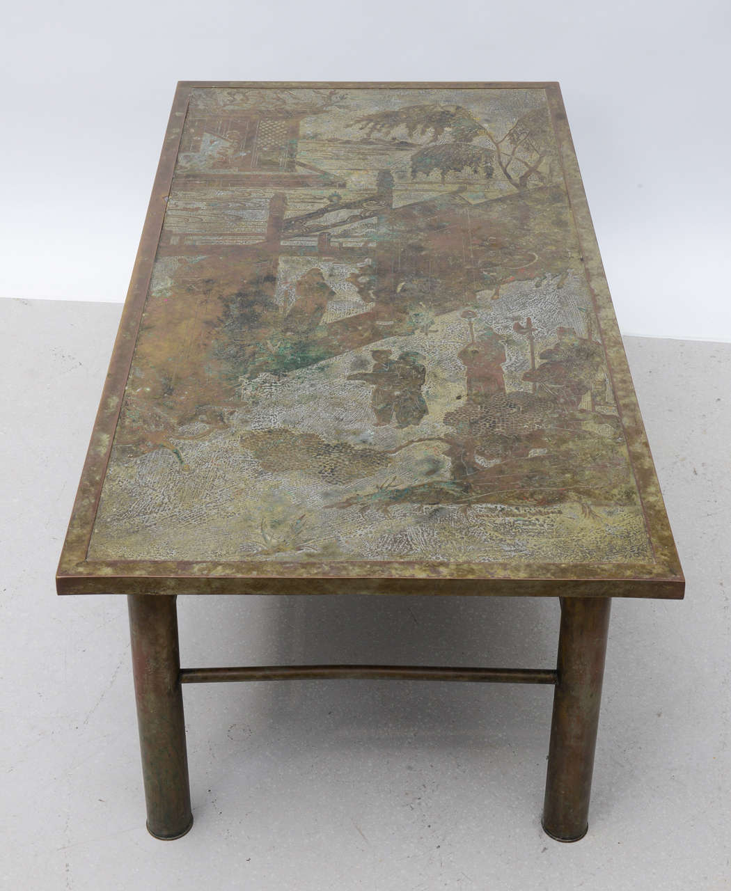 Signed Laverne Bronze Coffee Table 4