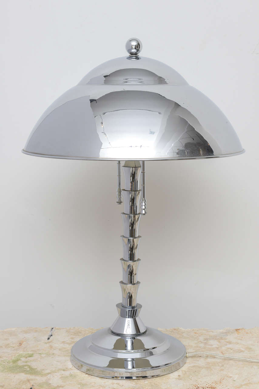 Chrome Table Lamp by Jay Spectre 1