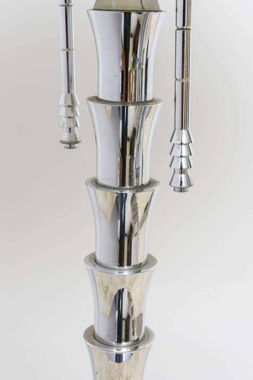 Chrome Table Lamp by Jay Spectre 3
