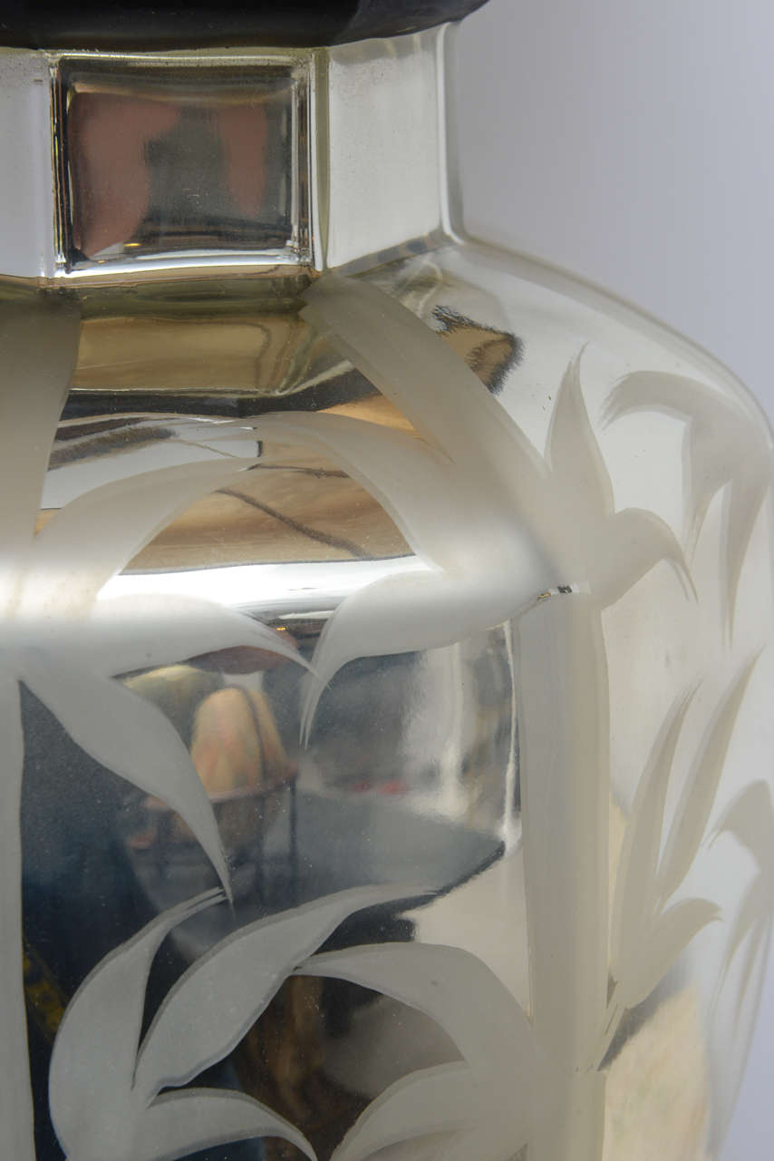 20th Century Single Vintage Mercury Glass Lamp