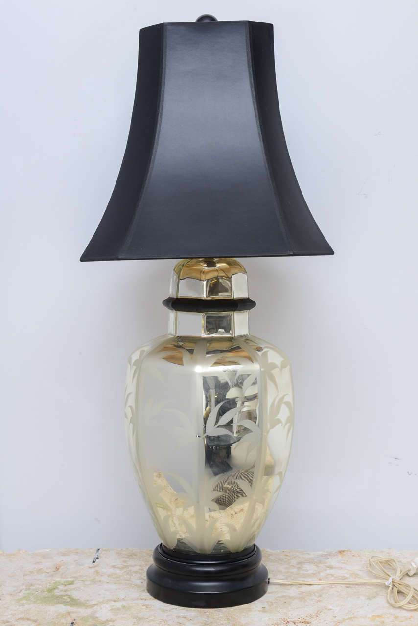 Single Vintage Mercury Glass Lamp 1