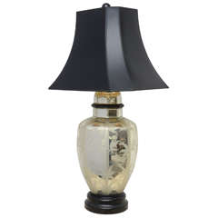 Single Vintage Mercury Glass Lamp