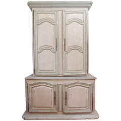 18th Century Painted Buffet A Deux Corps