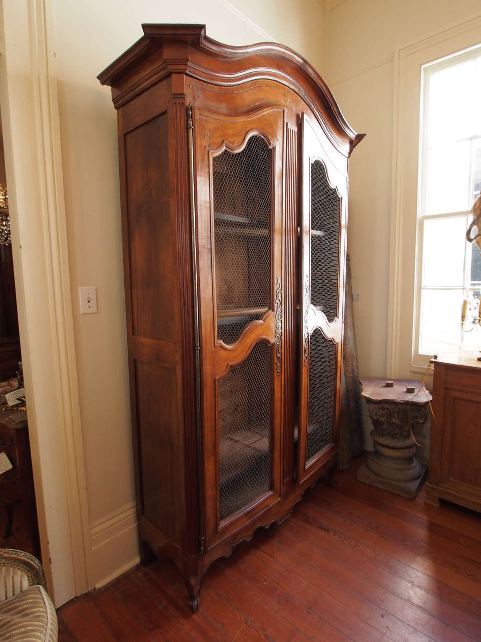 18th Century Chicken Wire Armoire For Sale 3