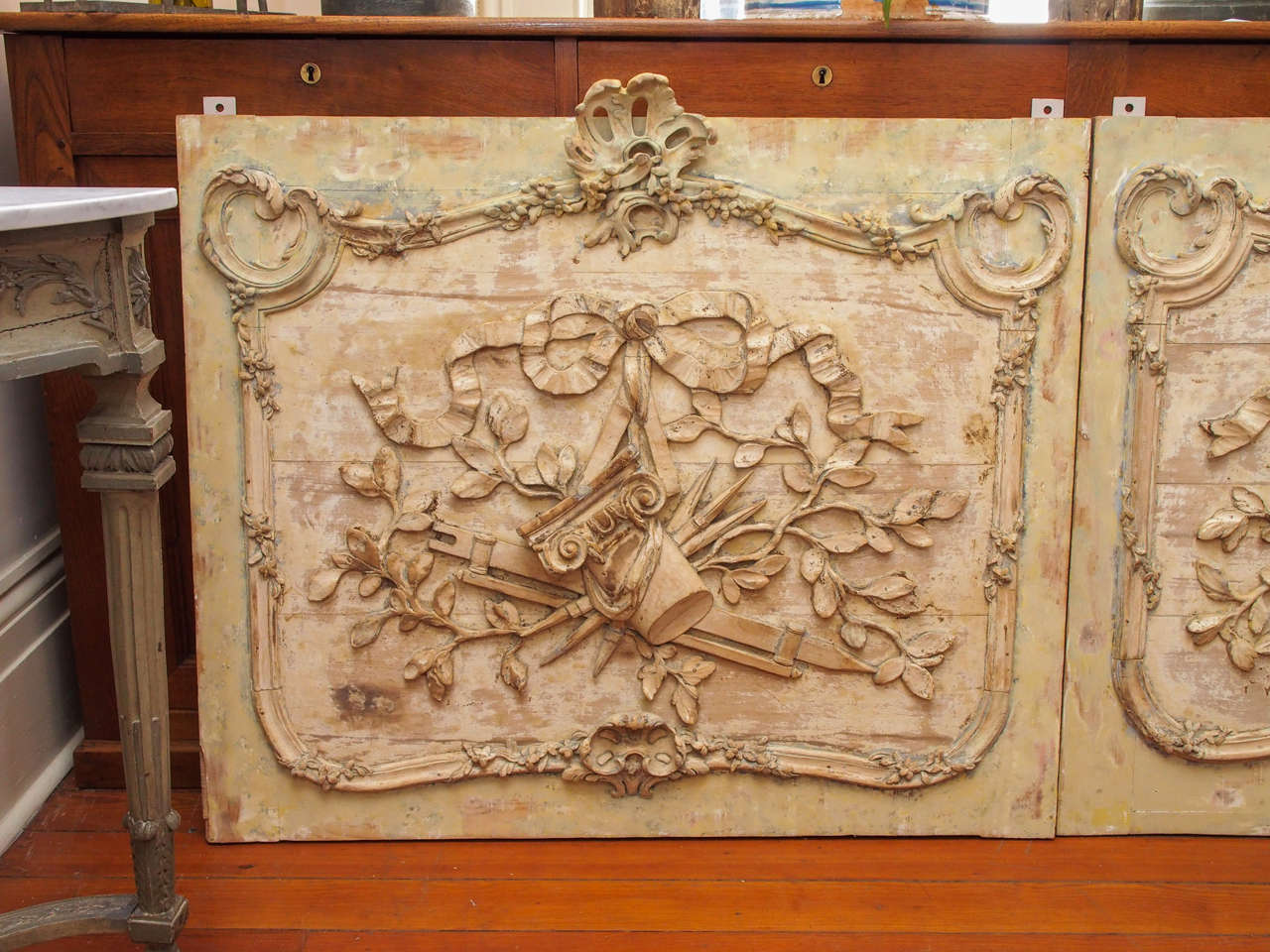 Louis XVI 19th Century Pair of Carved Panels For Sale