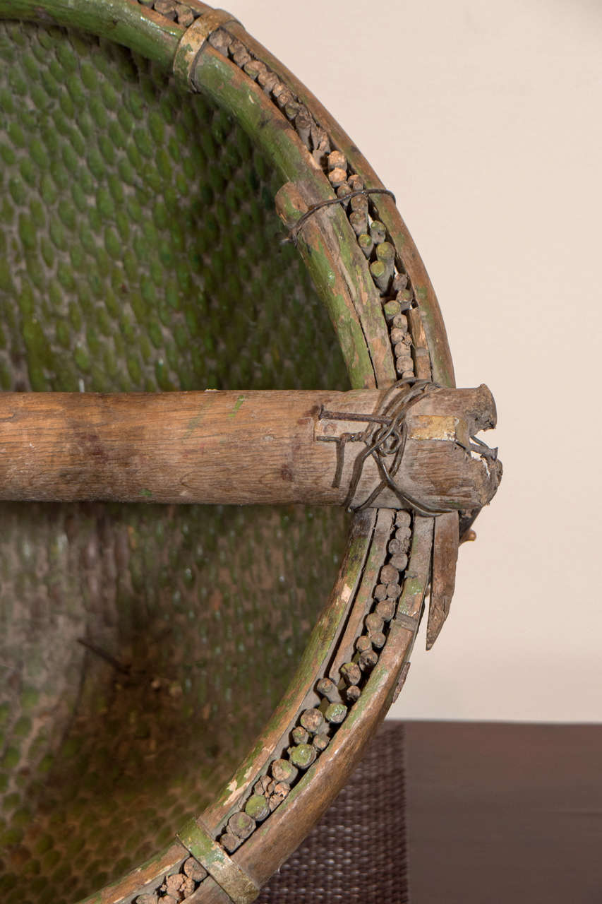 antique wooden baskets