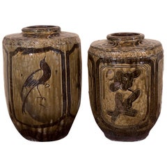 Antique Ceramic Food Jars