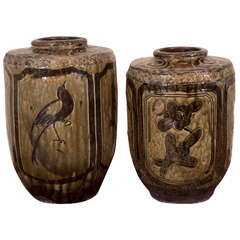 Antique Ceramic Food Jars 9
