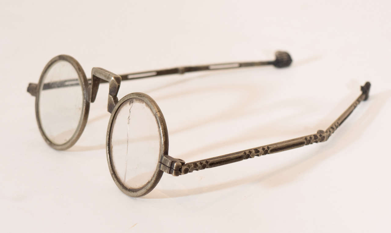 20th Century Antique Eyeglasses on Custom Stand