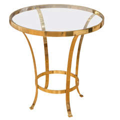 Polished Brass Occasional Table 6