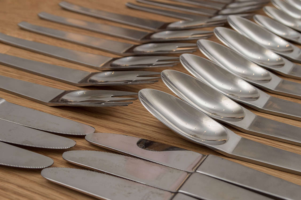 Austrian Carl Aubock Flatware Service for Six with Original Box