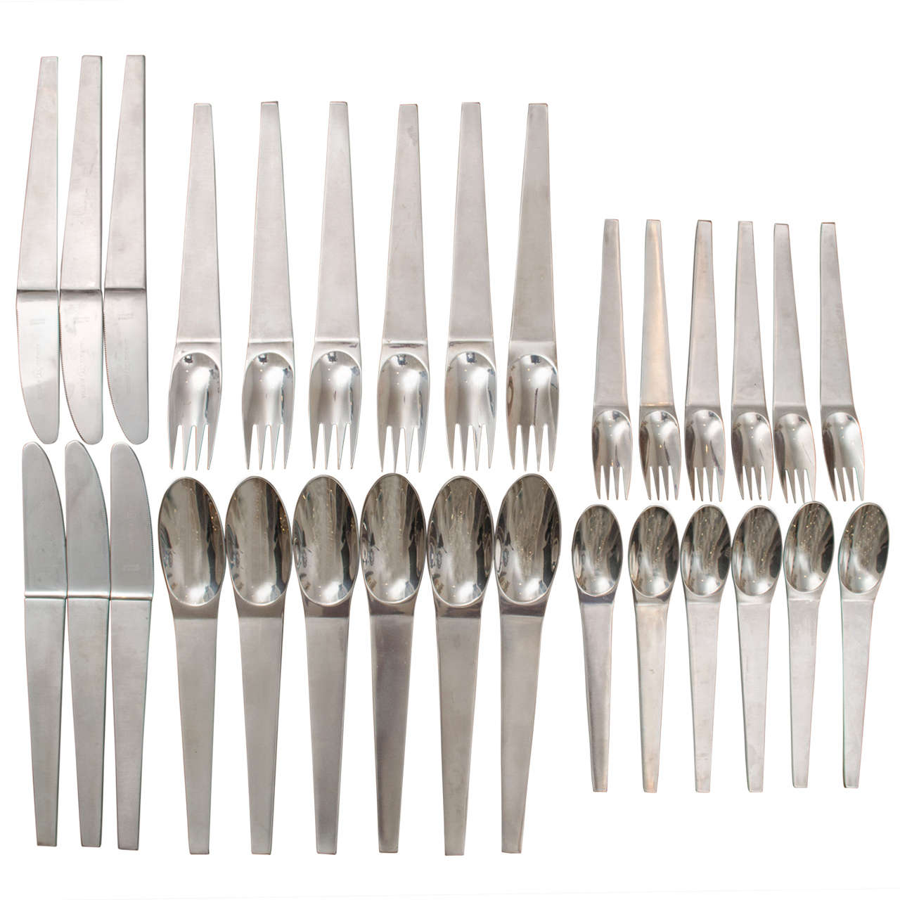 Carl Aubock Flatware Service for Six with Original Box