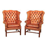 Chippendale Style Wing Chairs
