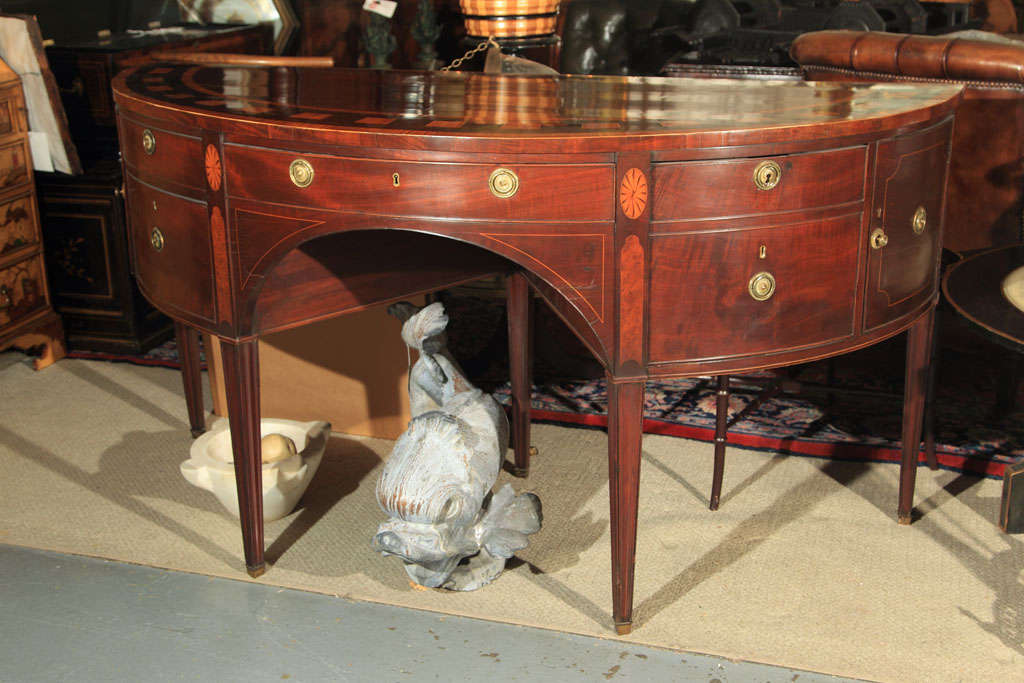 Demilune Mahogany Sideboard