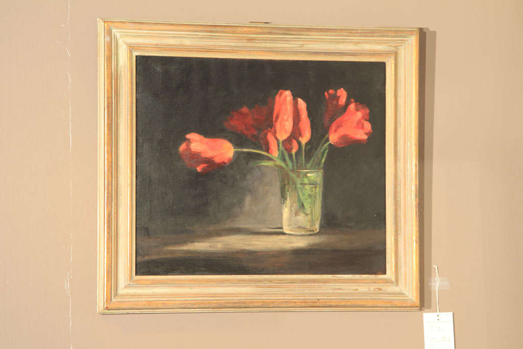 Still Life of Red Tulips