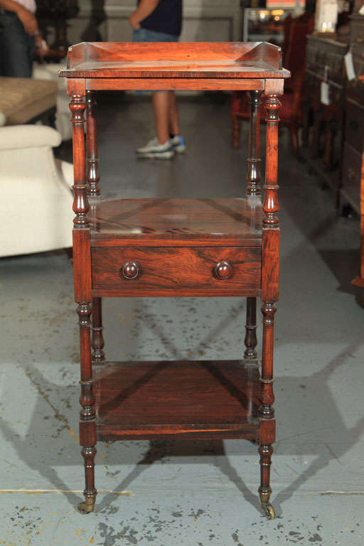 19th Century An English Rosewood Whatnot For Sale