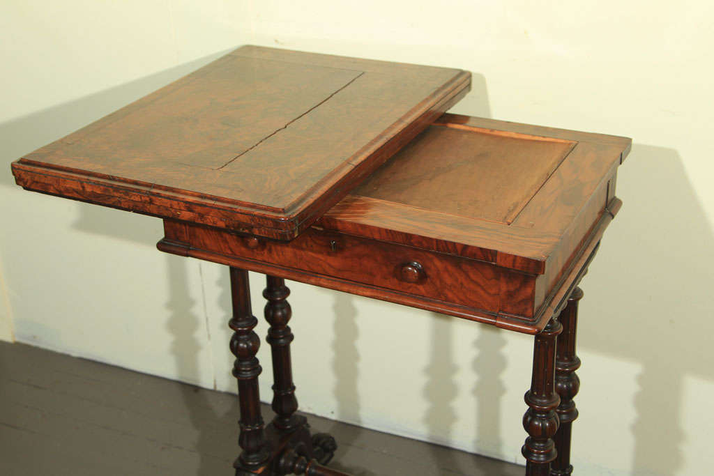 19th Century ROSEWOOD WORK TABLE For Sale