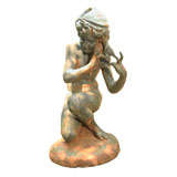 19th Century Cast Iron Figure of a  Fisherboy