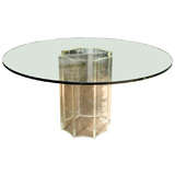 1960'S Glass and Acrylic round table