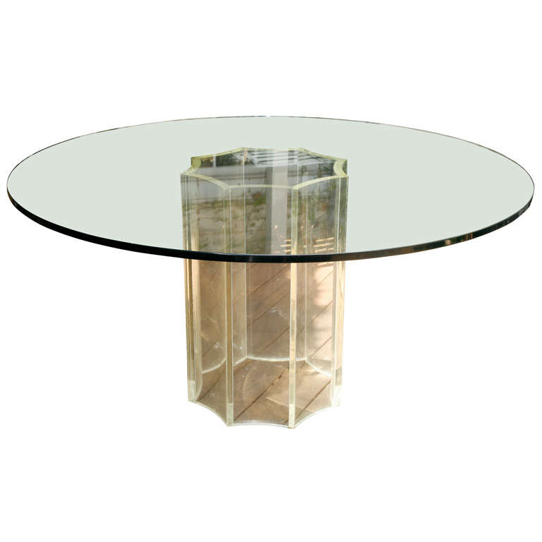 1960
S Glass and Acrylic round table
