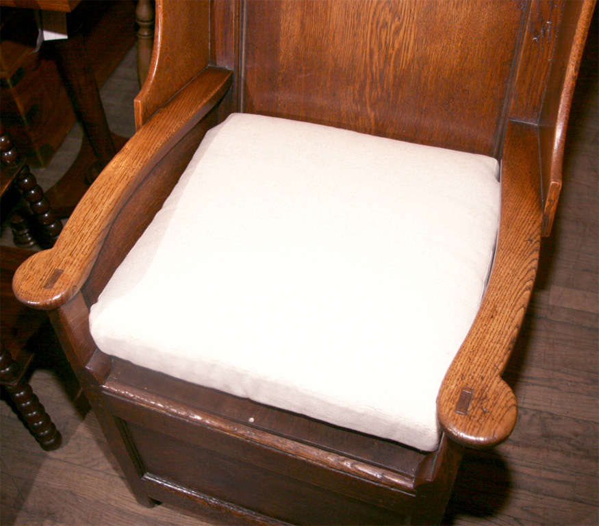 Rare Oak Lambing Shepherd Chair.