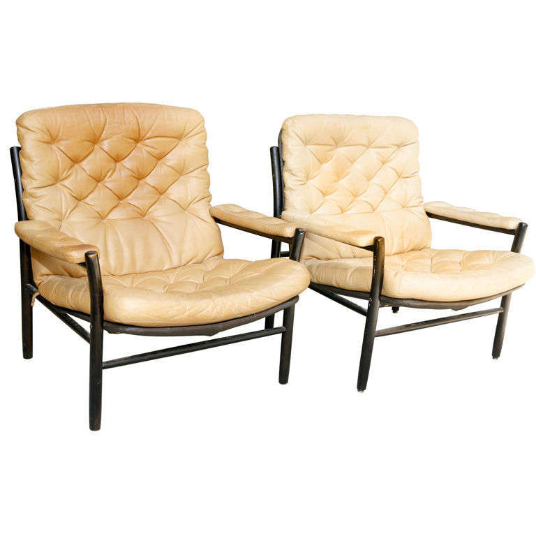 Pair of Danish Modern Armchairs