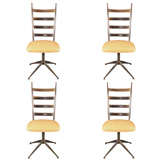 Set of Four Ladderback Chairs