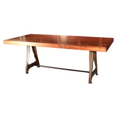 Vintage Bowling Alley Dining Table