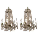 Pair of Crystal Chandeliers