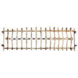Used 19th Century Wrought Iron Painted  French Balcony