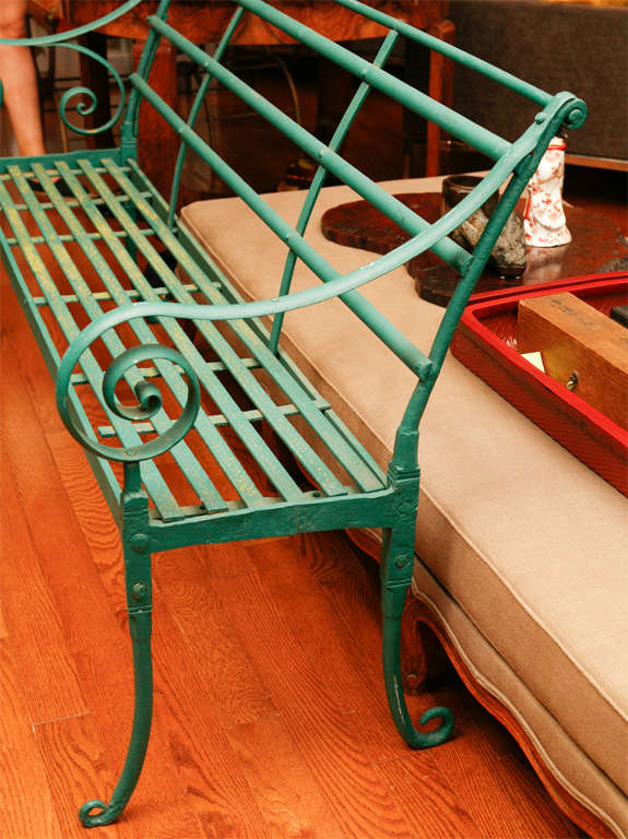 Earl Victorian Wrought Iron Bench