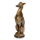Chocolate Whippet Statue