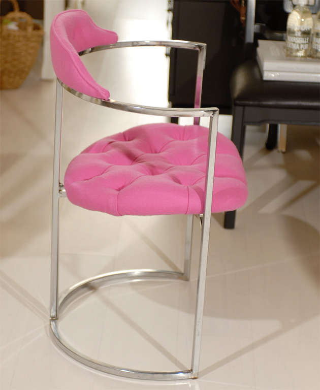 Chrome Tufted Chairs 2
