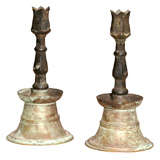 Pair of Bronze Candlesticks