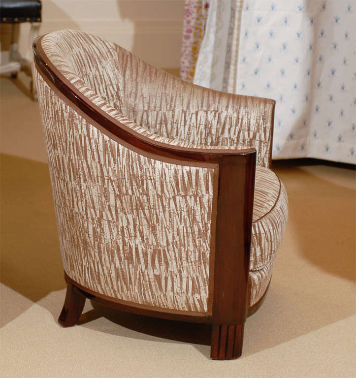 Art Deco Upholstered Armchair  1