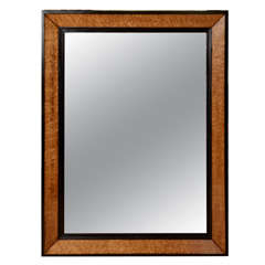 Antique 19th Century English Birdseye Maple Mirror