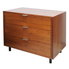 Walnut Chester Three Drawers in a style of G. Nelson | H. Miller