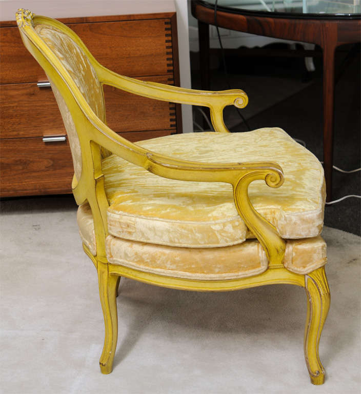 Vintage Yellow Louis XVI Chairs at 1stDibs