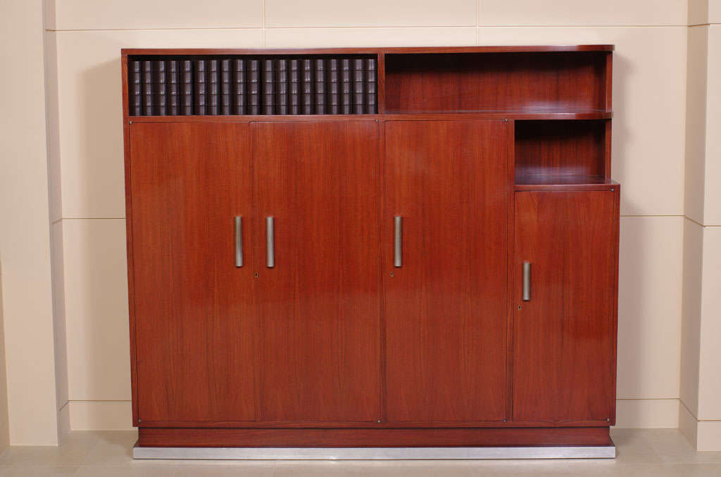 Deco Bookcase in Rosewood in the style of Jacques Adent