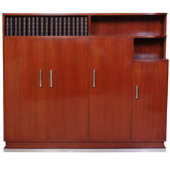 Deco Bookcase in Rosewood in the style of Jacques Adent