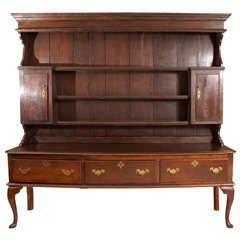 Late 18th/ Early 19th Century  Oak Welsh Dresser