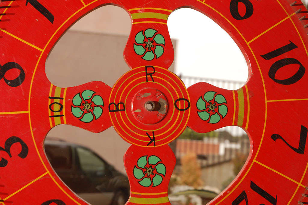 antique gambling wheel