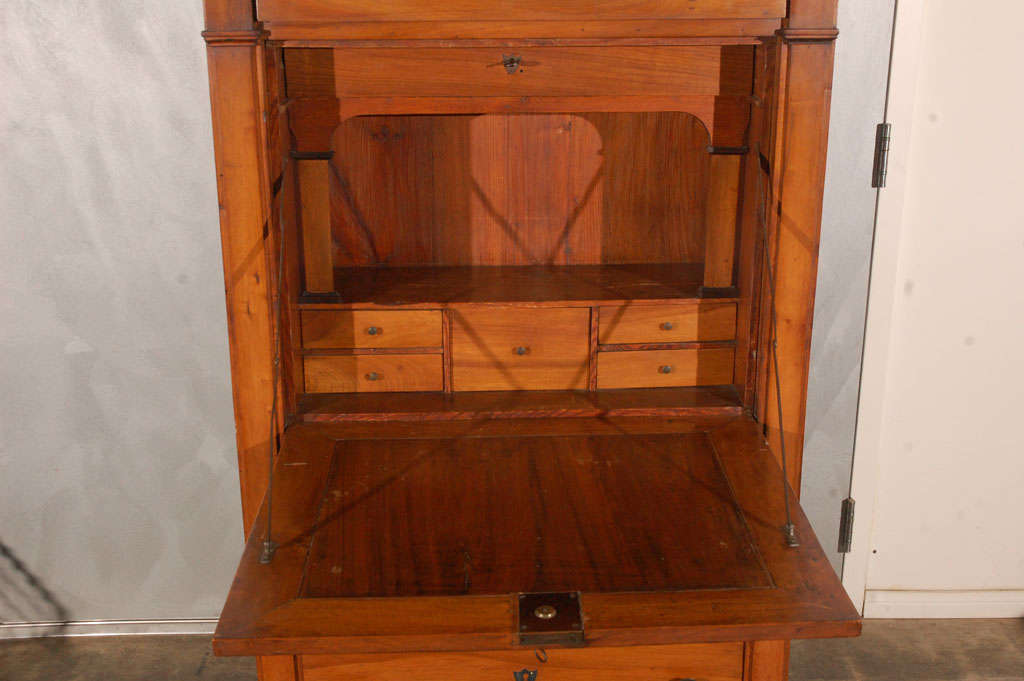 Woodwork Antique Standing Desk  with Fall Front For Sale