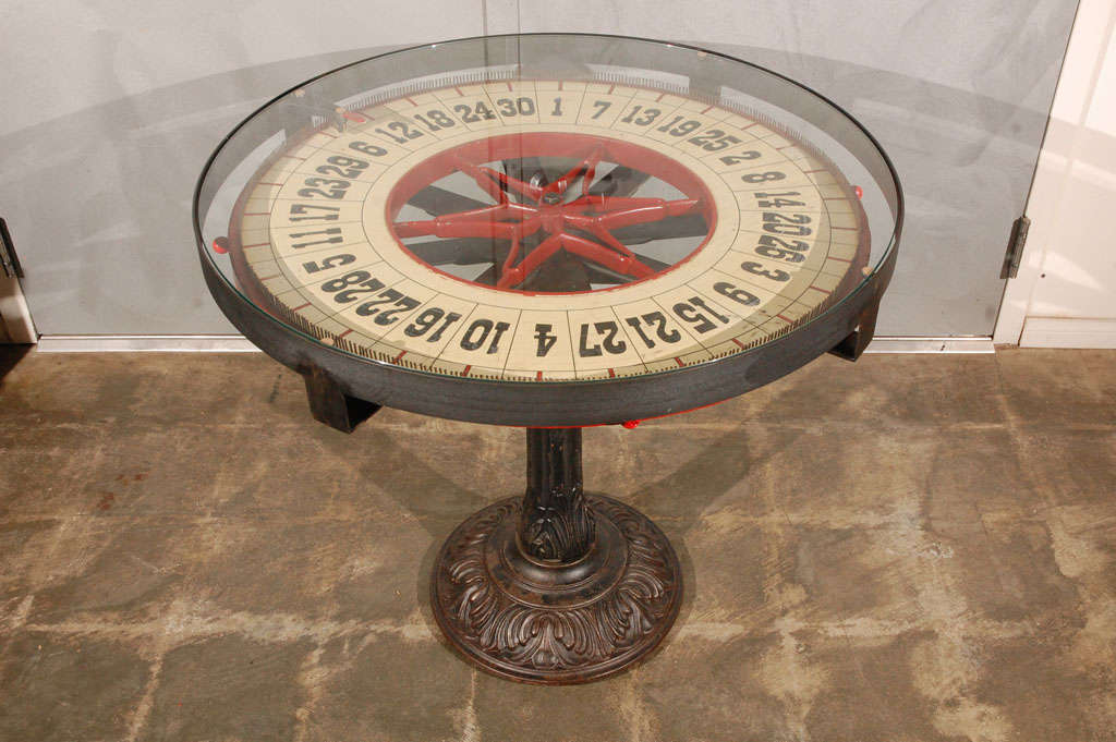 Vintage Gaming Wheel Table