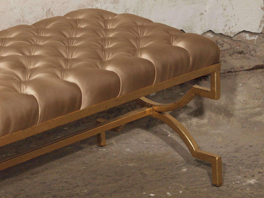 gold bench cushion