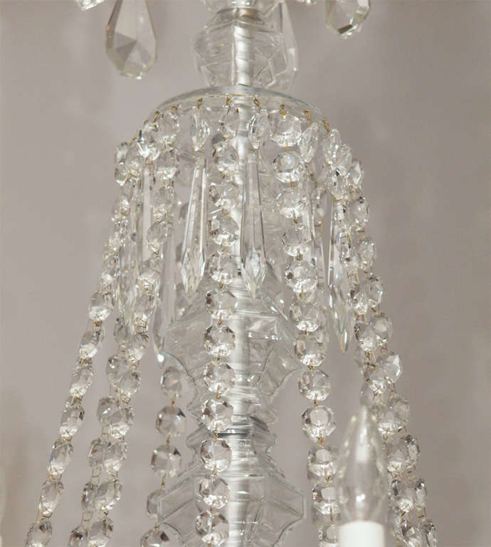 French Pair Signed Baccarat Crystal and Bronze D'ore Chandeliere