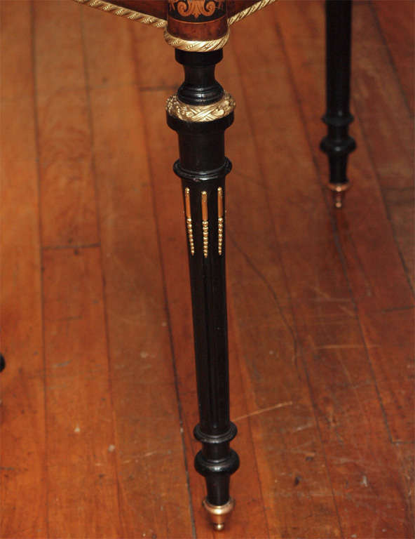 Antique French Napoleon III  Console  Game Table 3